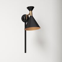 Mid century plug 2024 in wall sconce